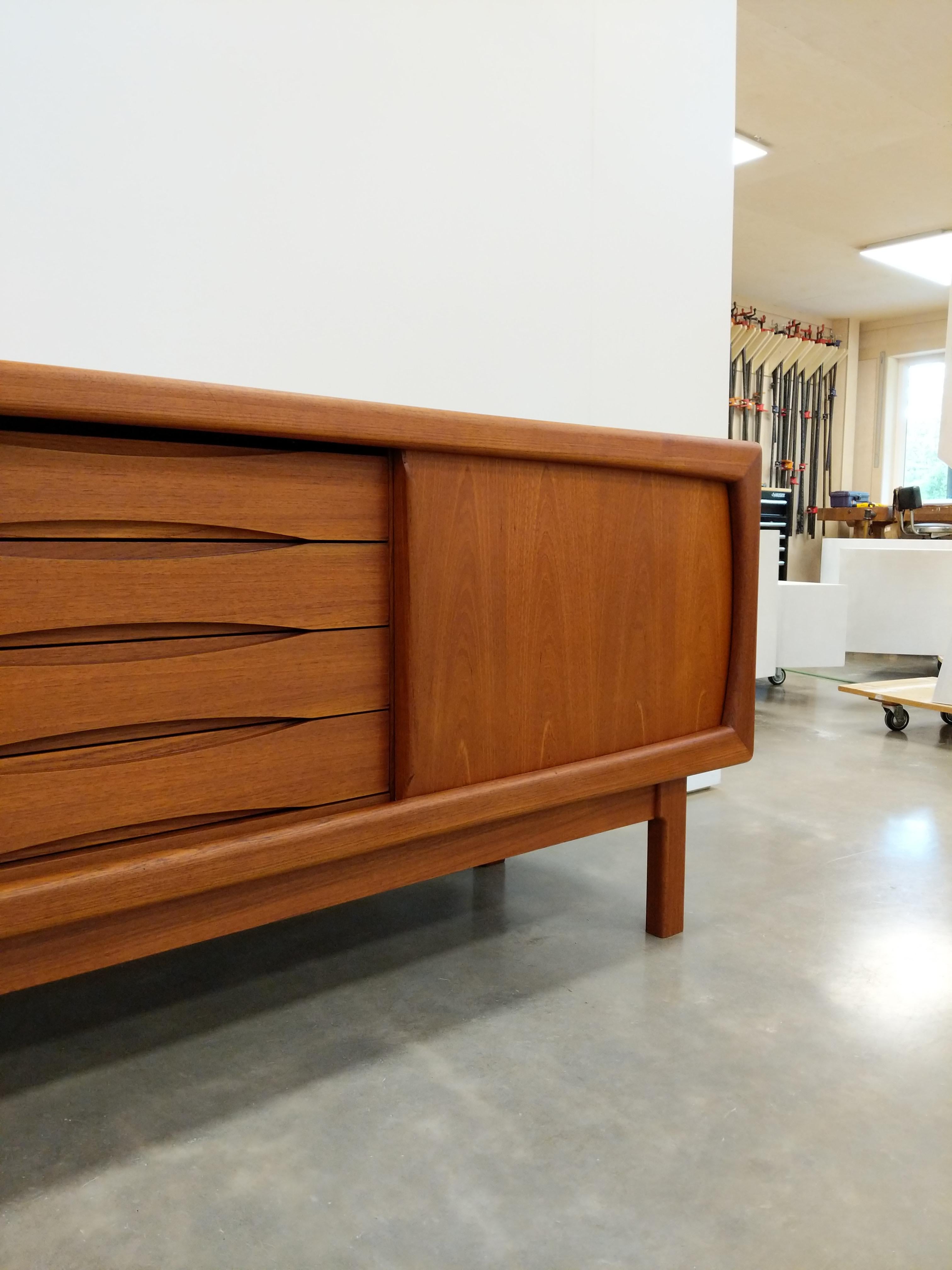 Vintage Danish Modern Teak H.P. Hansen Credenza / Sideboard 1