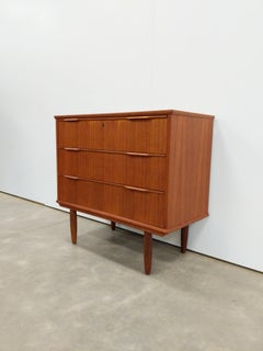 Vintage Danish Modern Teak Low Dresser by Ejsing