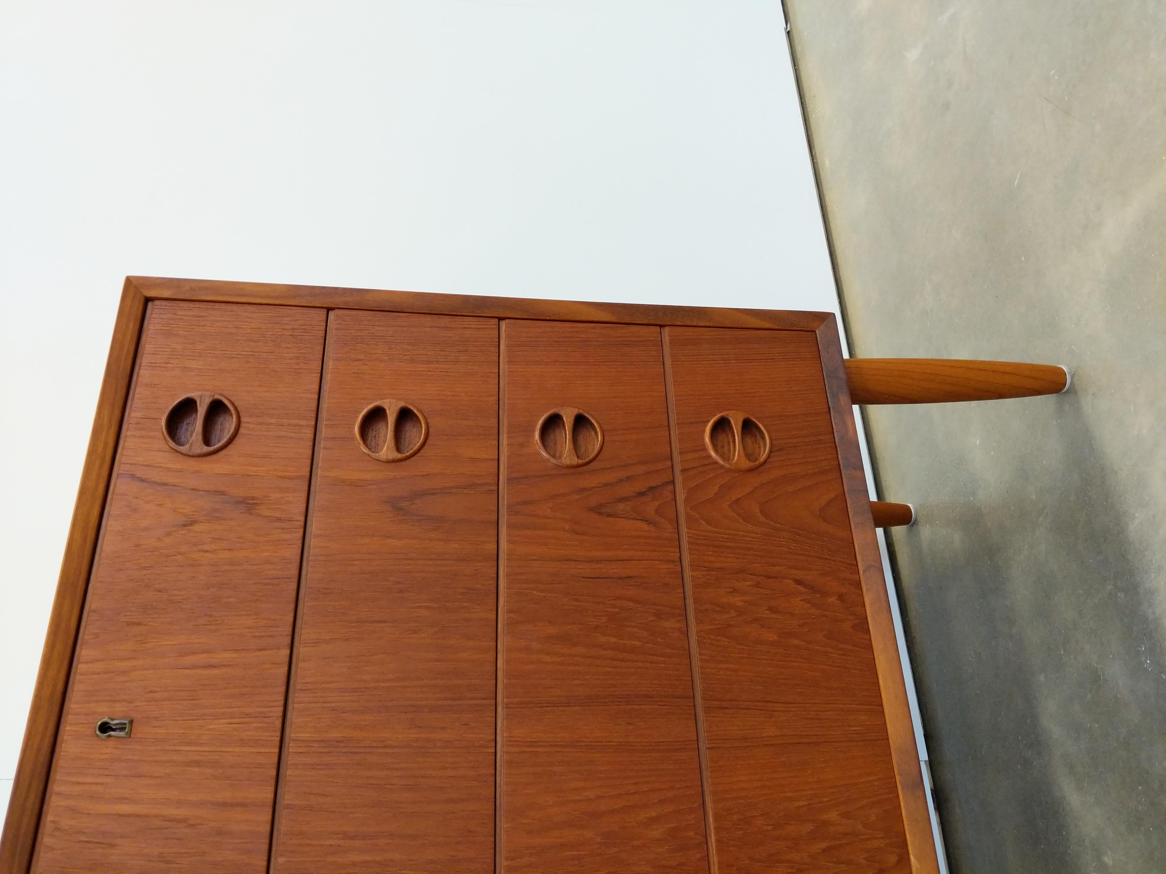 Vintage Danish Modern Teak Low Dresser 1