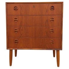 Vintage Danish Modern Teak Low Dresser