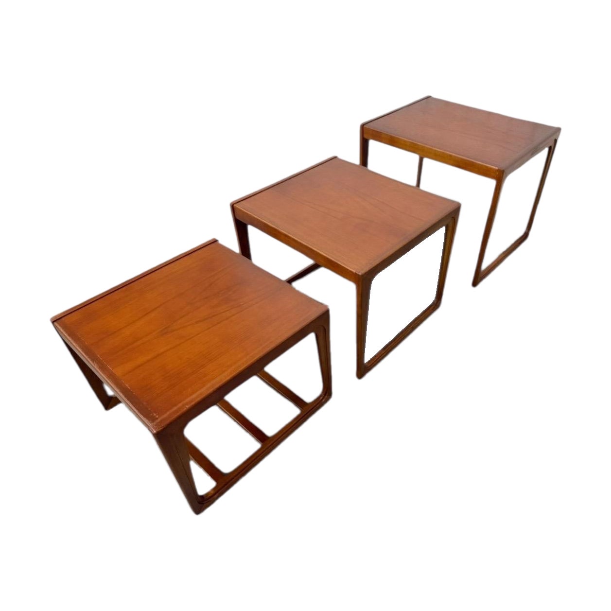 Vintage Danish Modern Teak Nesting Tables - Set of 3