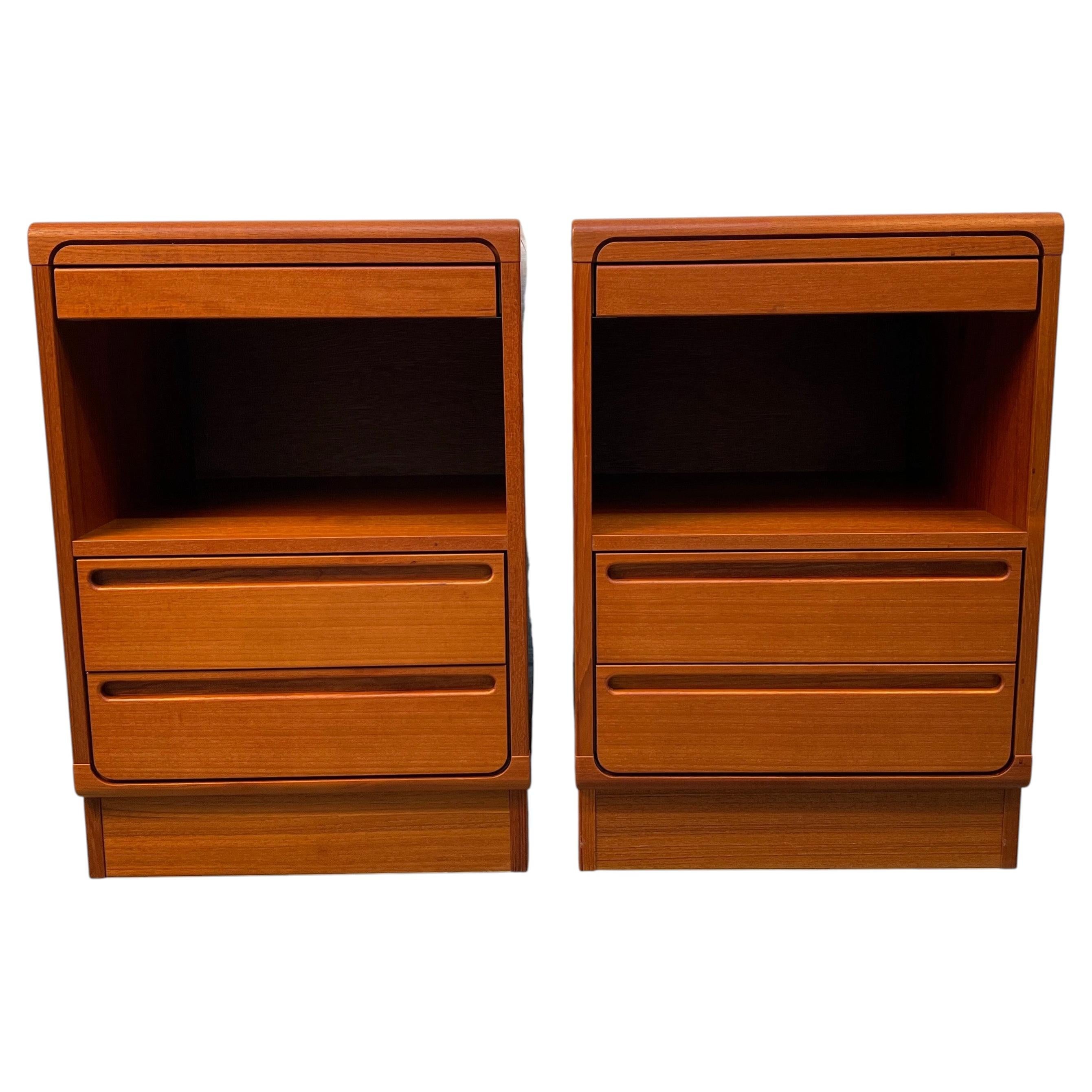 Vintage Danish Modern Teak Nightstands by Nils Jonsson for Torring Mobelfabrik