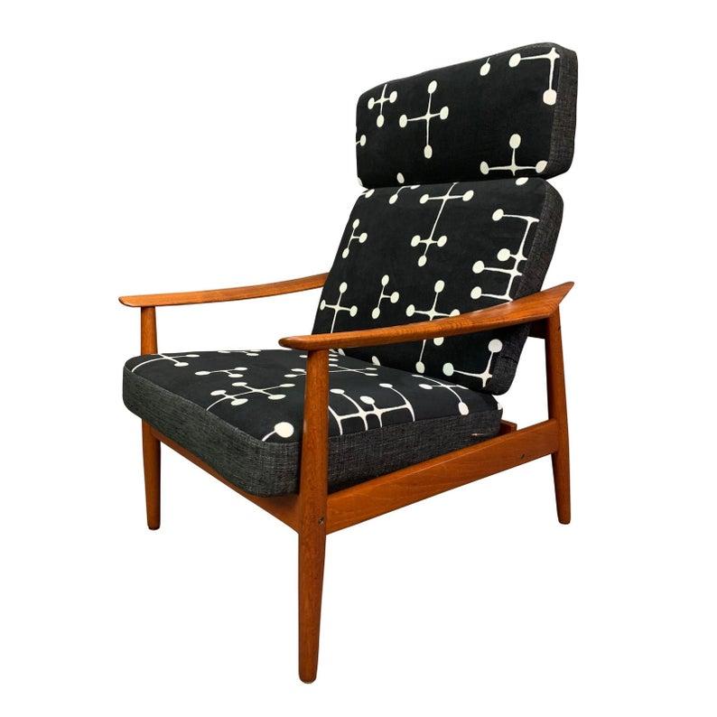 Vintage Danish Modern Teak Recliner FD 164 by Arne Vodder for France & Søn 3