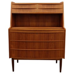 Vintage Danish Modern Teak Secretary Desk