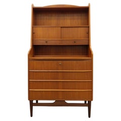 Vintage Danish Modern Teak Secretary Desk