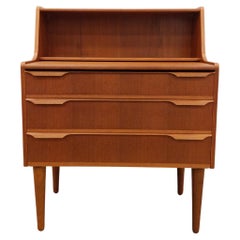 Vintage Danish Modern Teak Secretary Desk / Vanity by Trekanten