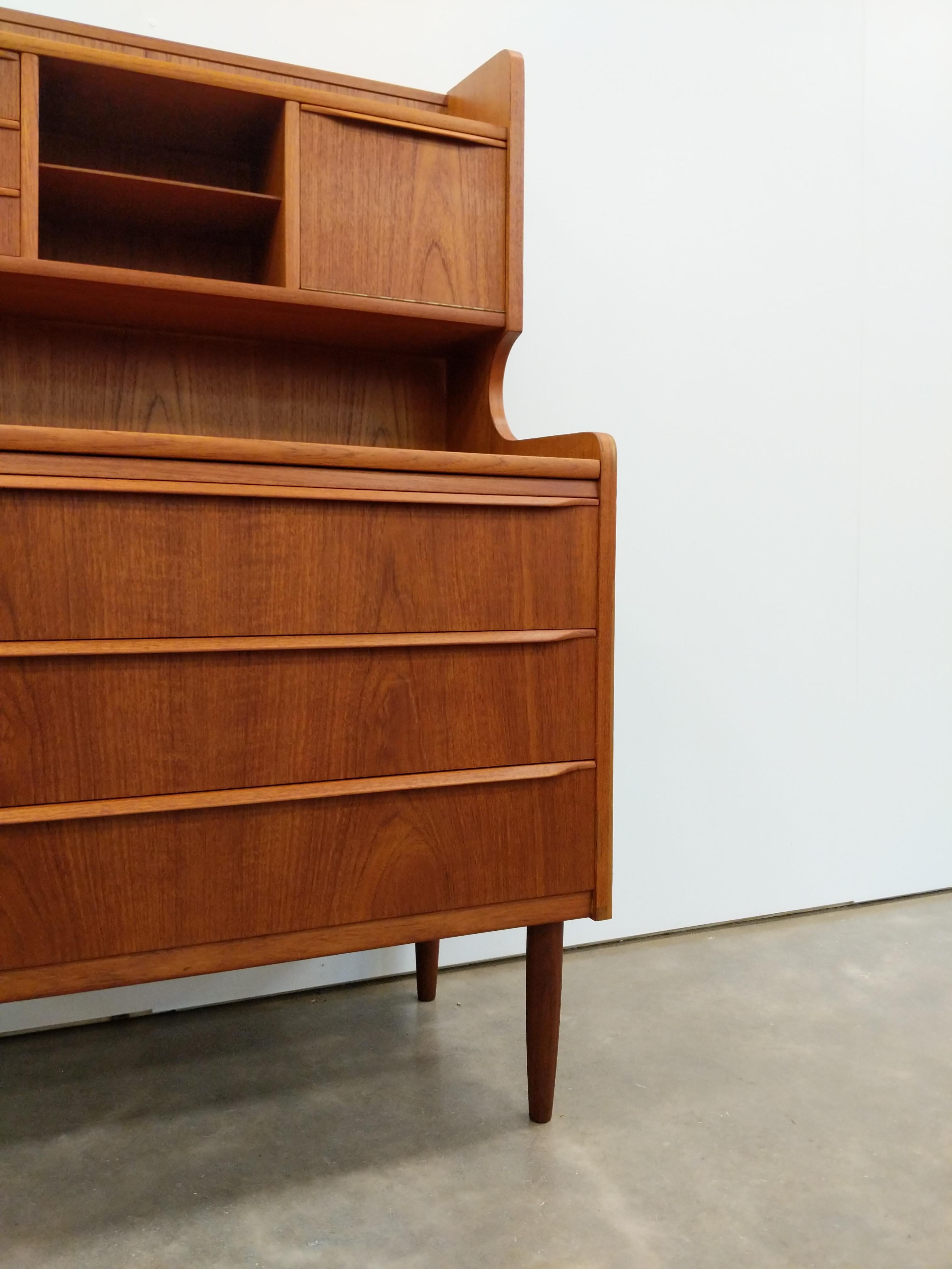 Vintage Danish Modern Teak Secretary Desk / Vanity 1