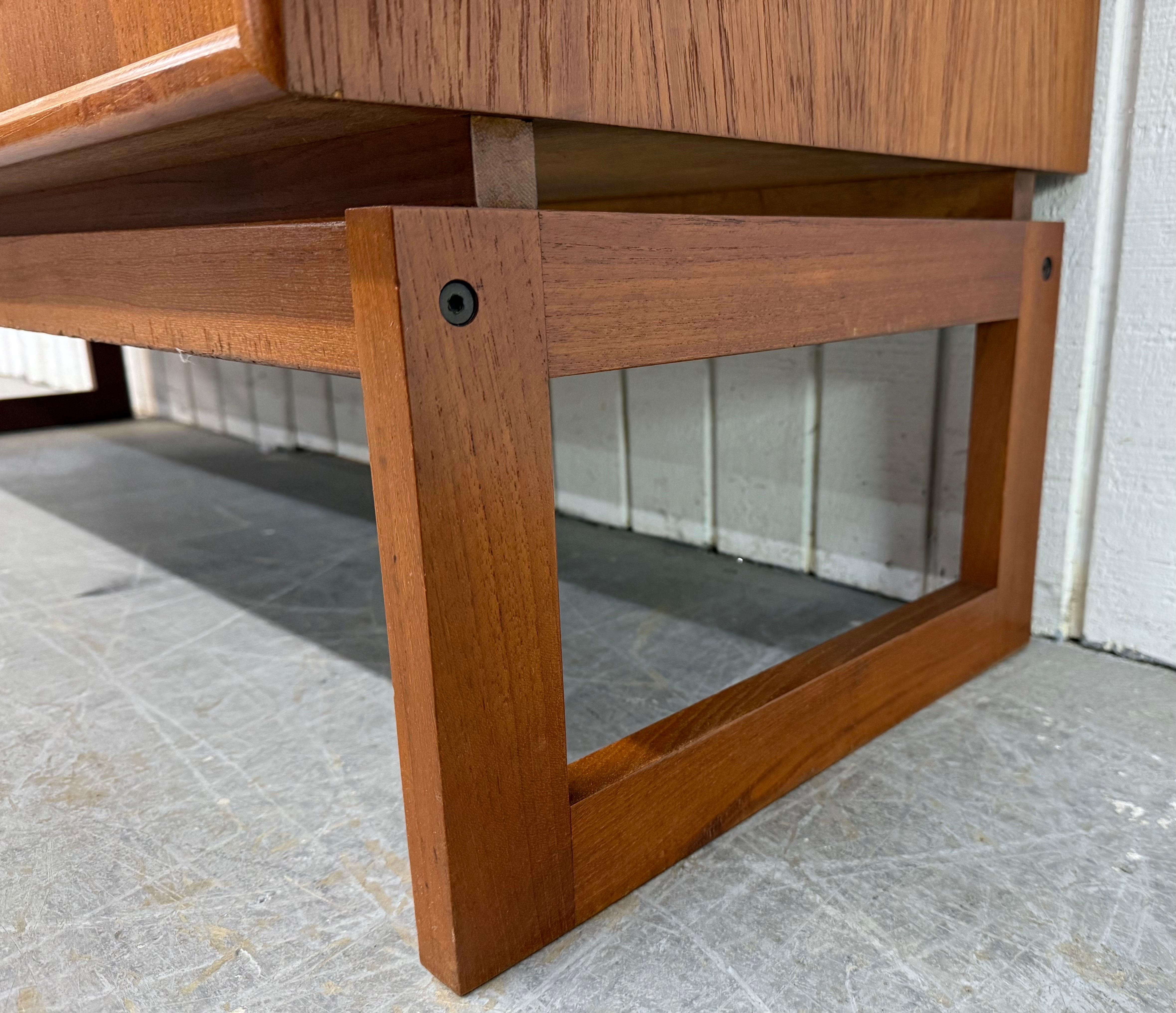 Vintage Danish Modern Teak Sideboard For Sale 4
