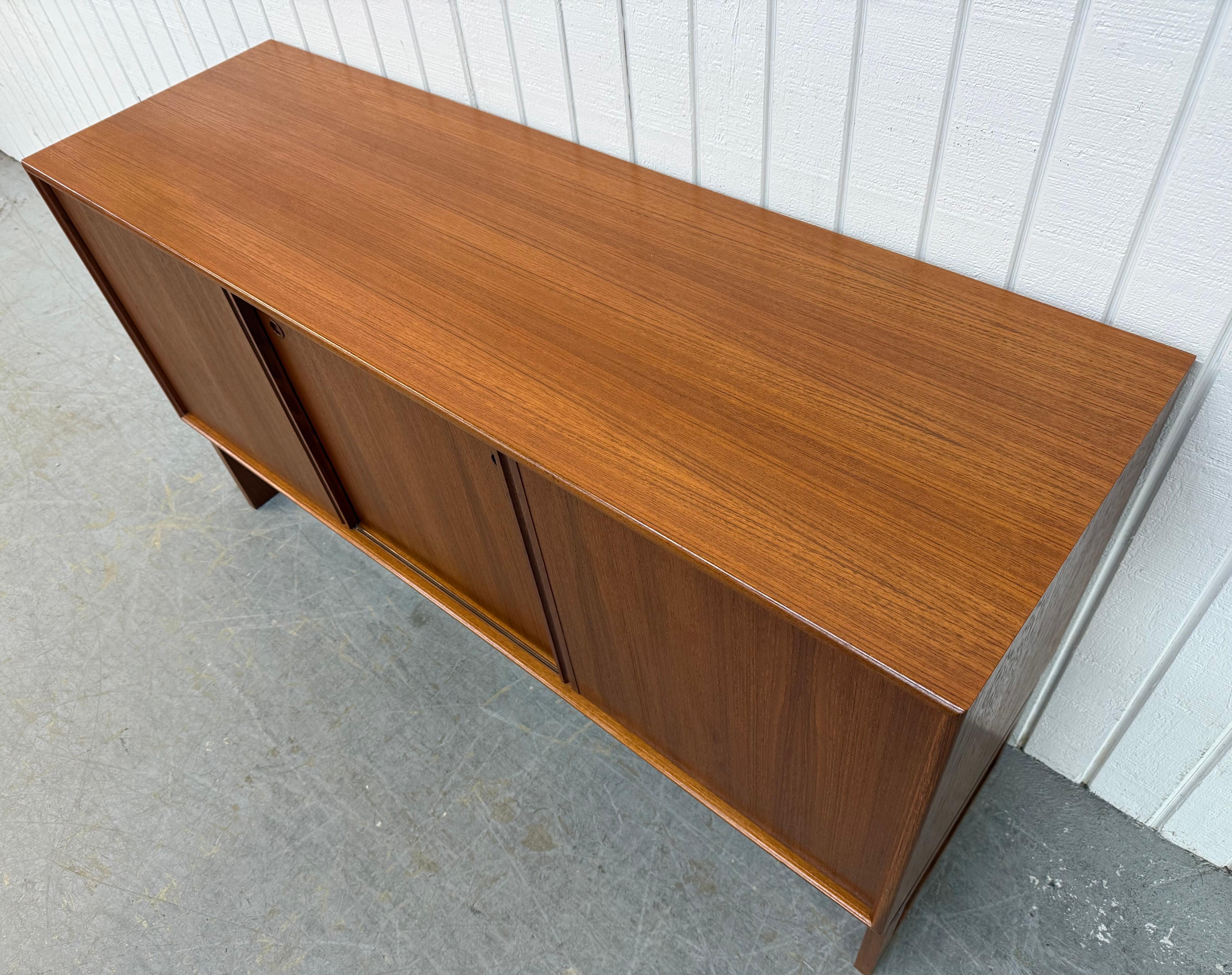 Wood Vintage Danish Modern Teak Sideboard For Sale