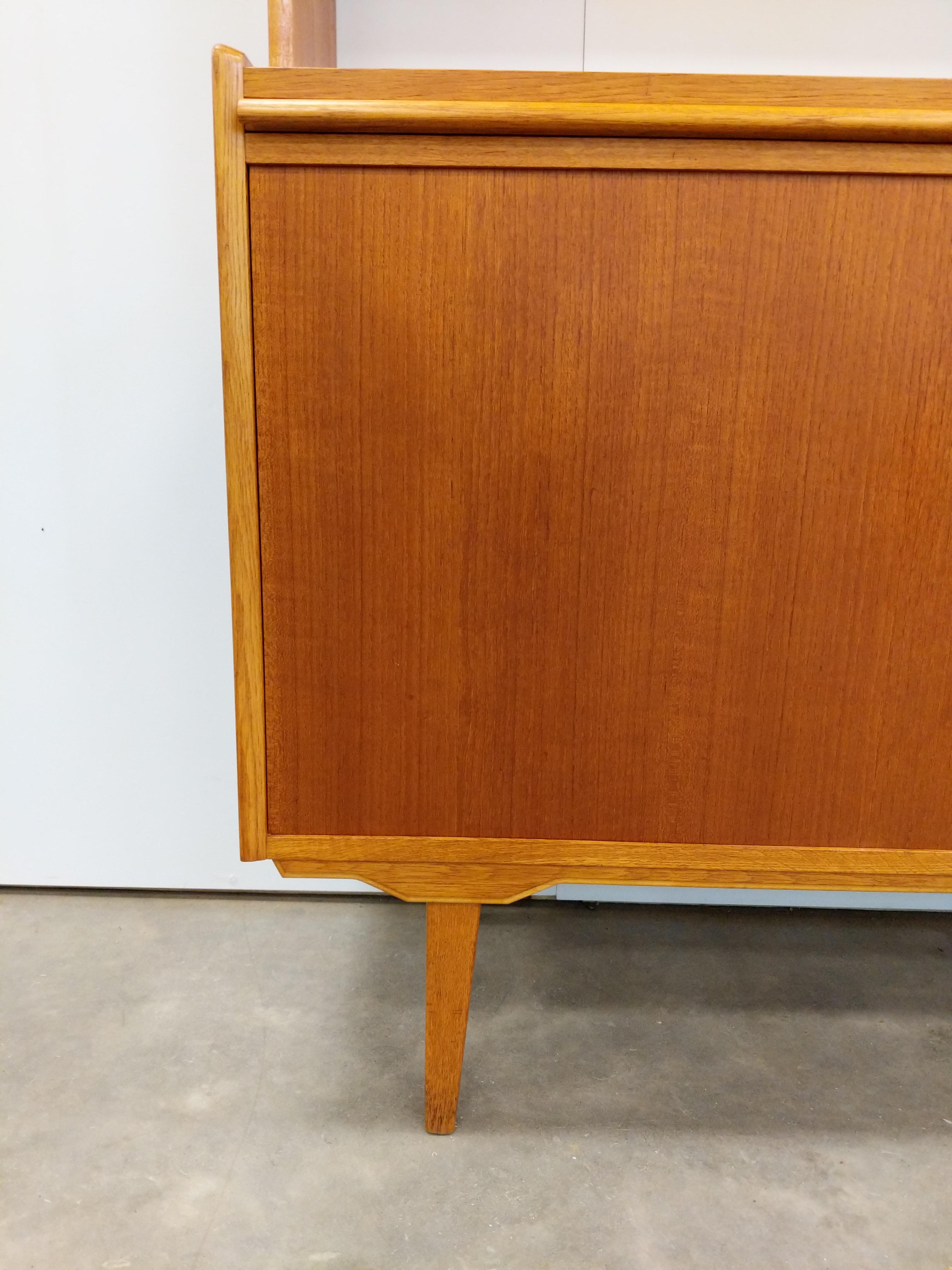 Vintage Danish Modern Teak Sideboard / Secretary Desk For Sale 4