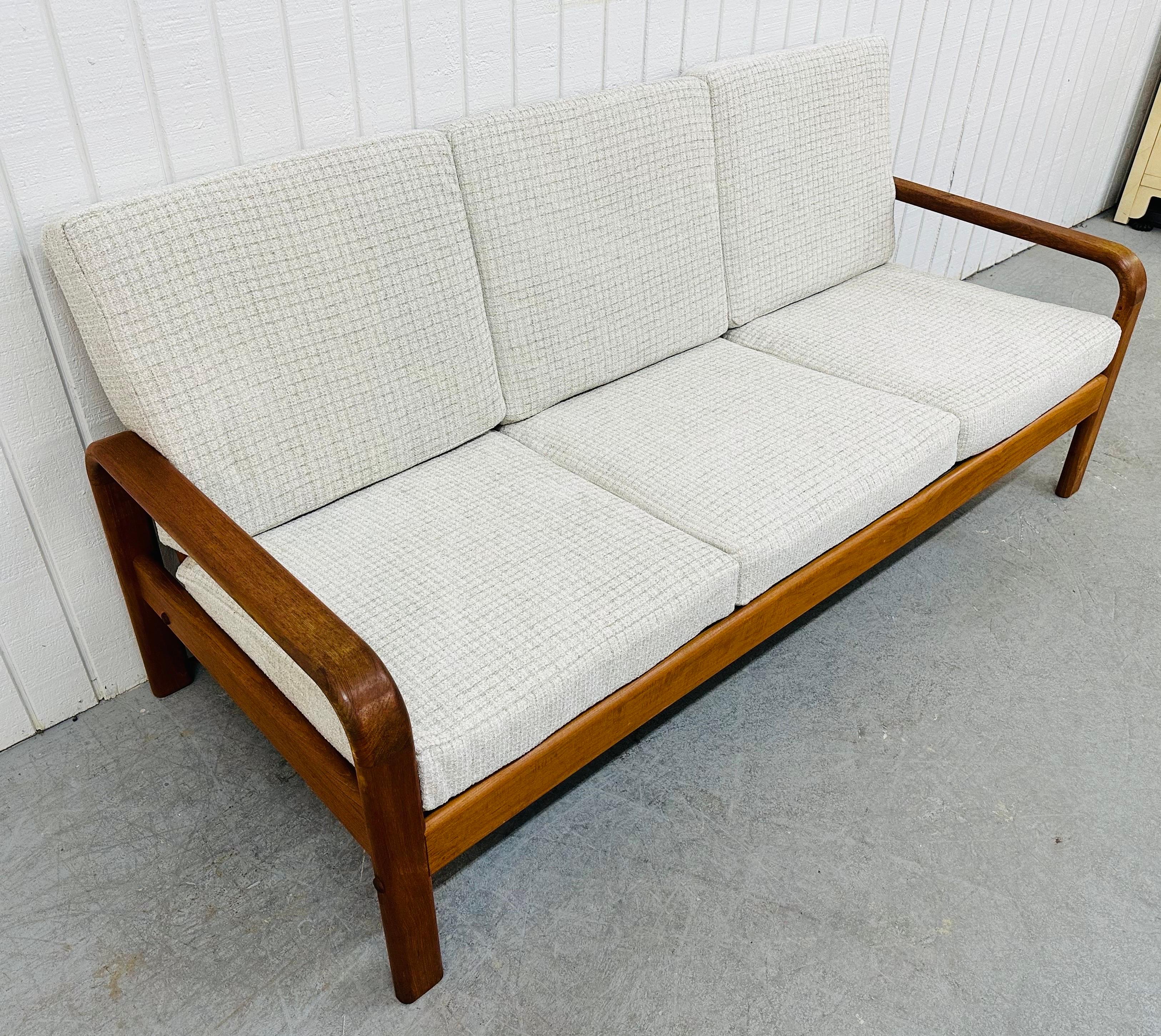 Mid-Century Modern Vintage Danish Modern Teak Sofa
