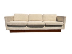 Vintage Danish Modern Teak Sofa & Loveseat w/Original Upholstery - Set of 2