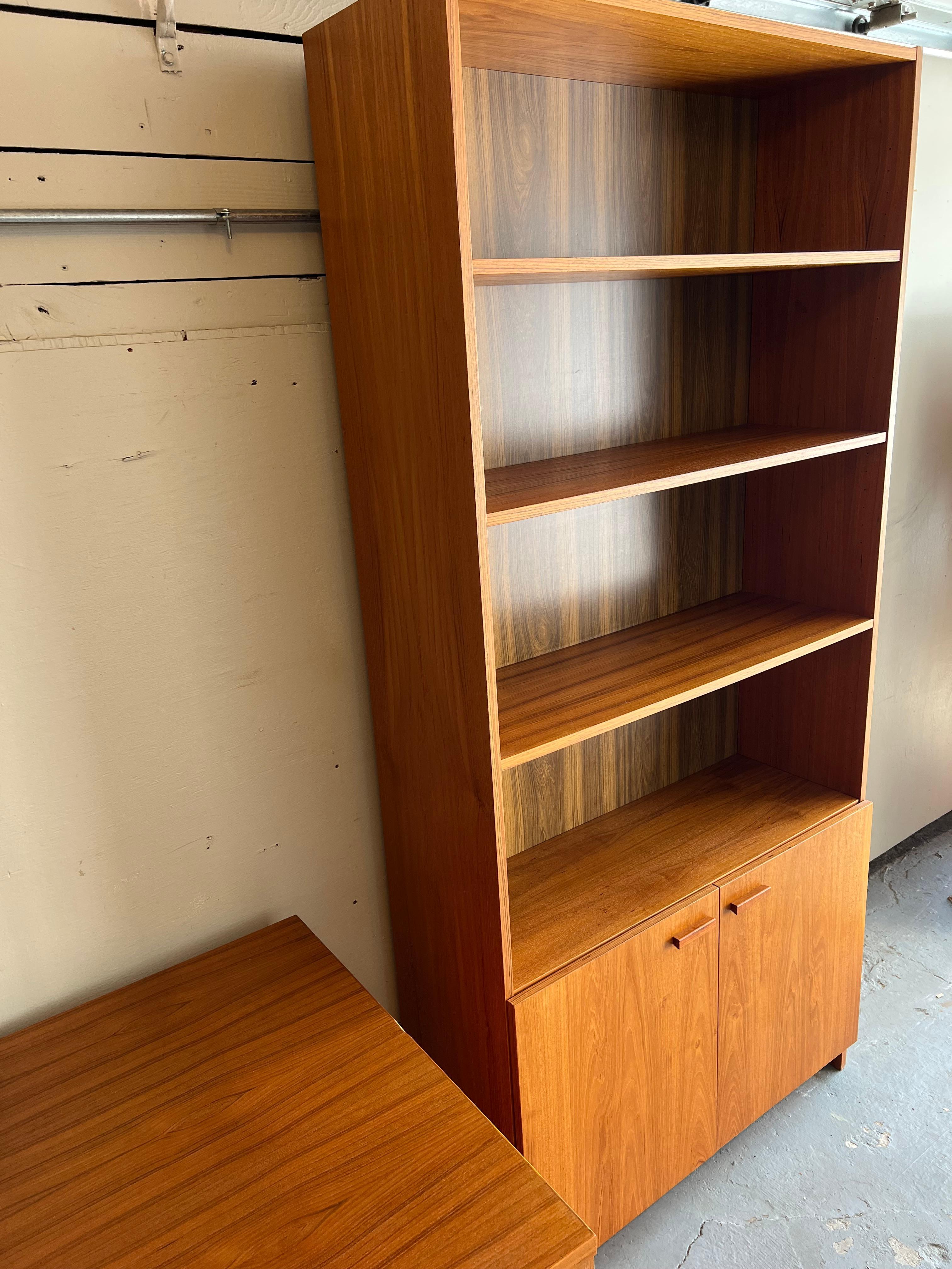 Vintage Danish Modern Teak Storage Cabinet/ Bookcase 1