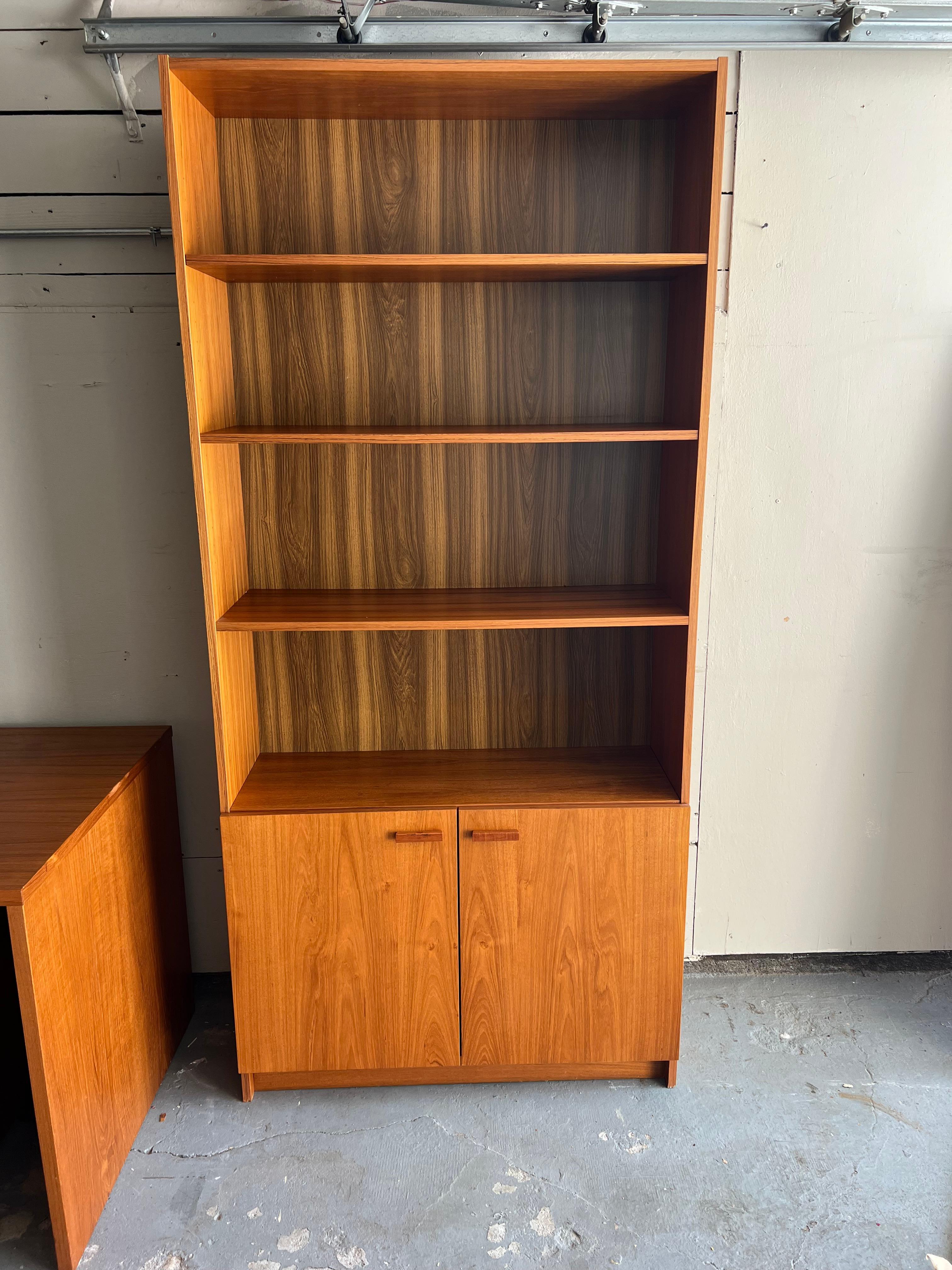 Vintage Danish Modern Teak Storage Cabinet/ Bookcase 3