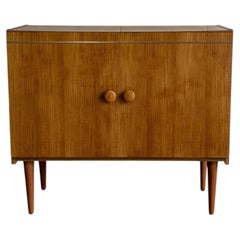 Vintage Danish Modern Teak Storage Cabinet on Tapered Legs
