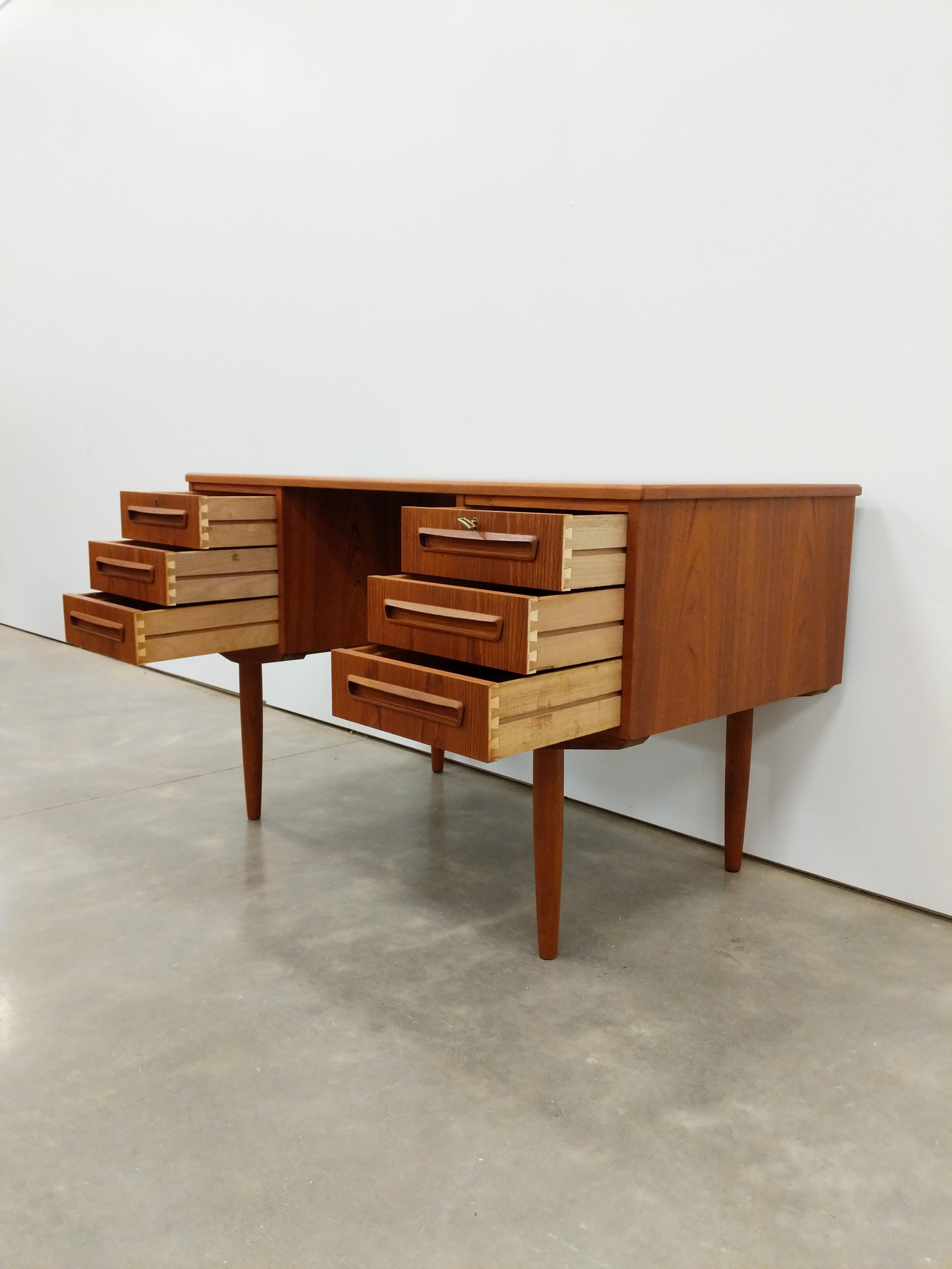 Mid-Century Modern Vintage Danish Modern Teak Svenstrup Desk