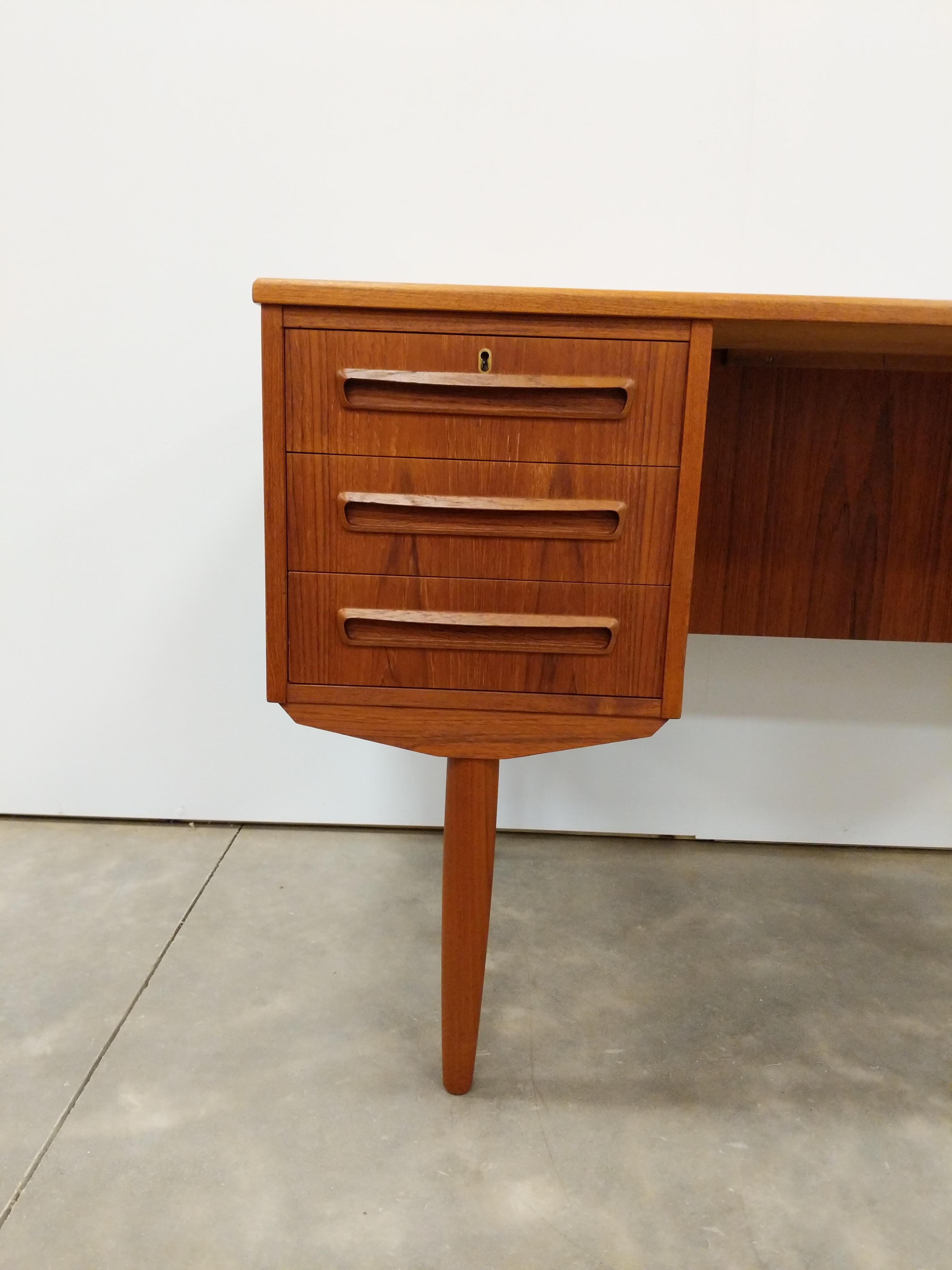20th Century Vintage Danish Modern Teak Svenstrup Desk