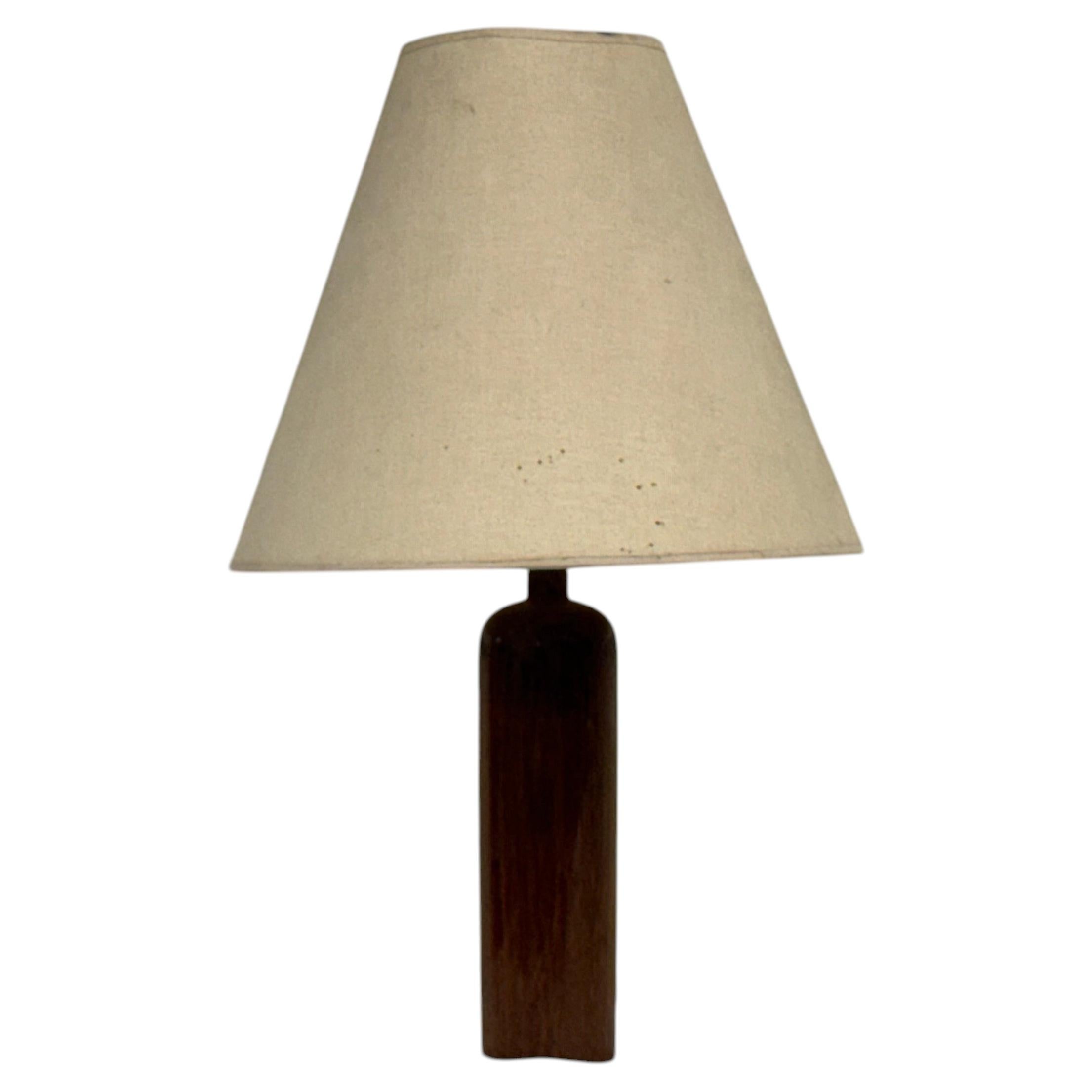 Vintage Danish Modern Teak Table Lamp