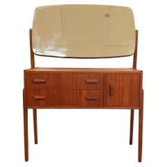 Vintage Danish Modern Teak Vanity