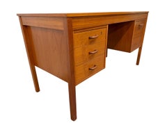 Vintage Danish Modern Teak Writing Desk - Refinished!