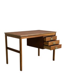 Vintage Danish Modern teak writing desk / vanity table, Denmark, 1960s.