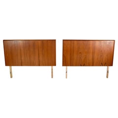 Vintage Danish Modern Twin Headboards in Teak Wood, 1970s