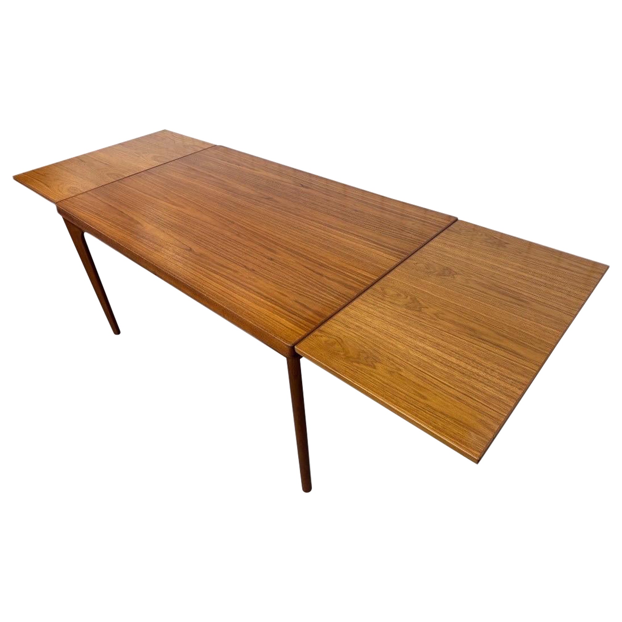 Vintage Danish Modern Vejle Stole Teak Erweiterung Esstisch