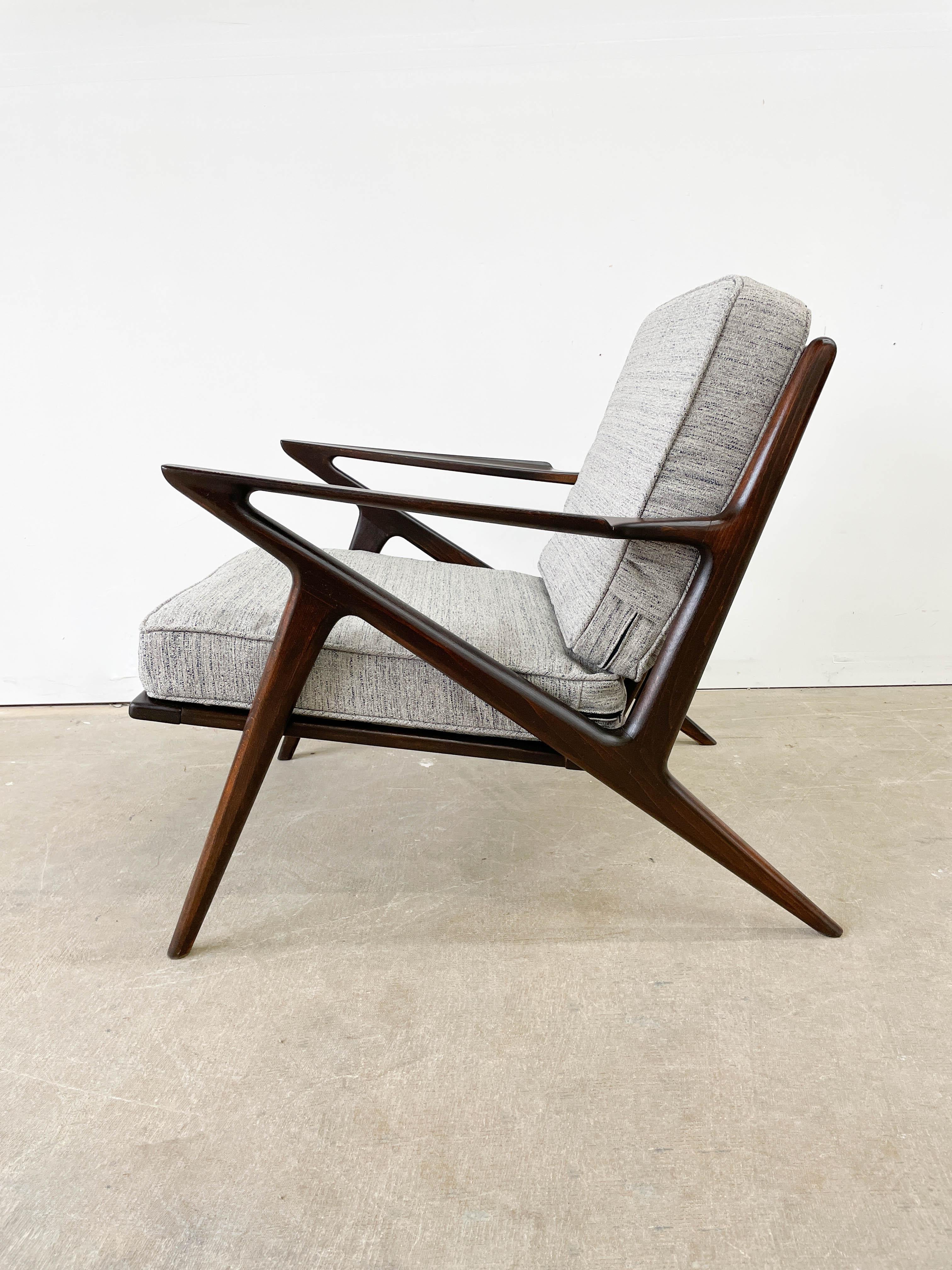 Vintage Danish Modern Z Chair by Selig 3
