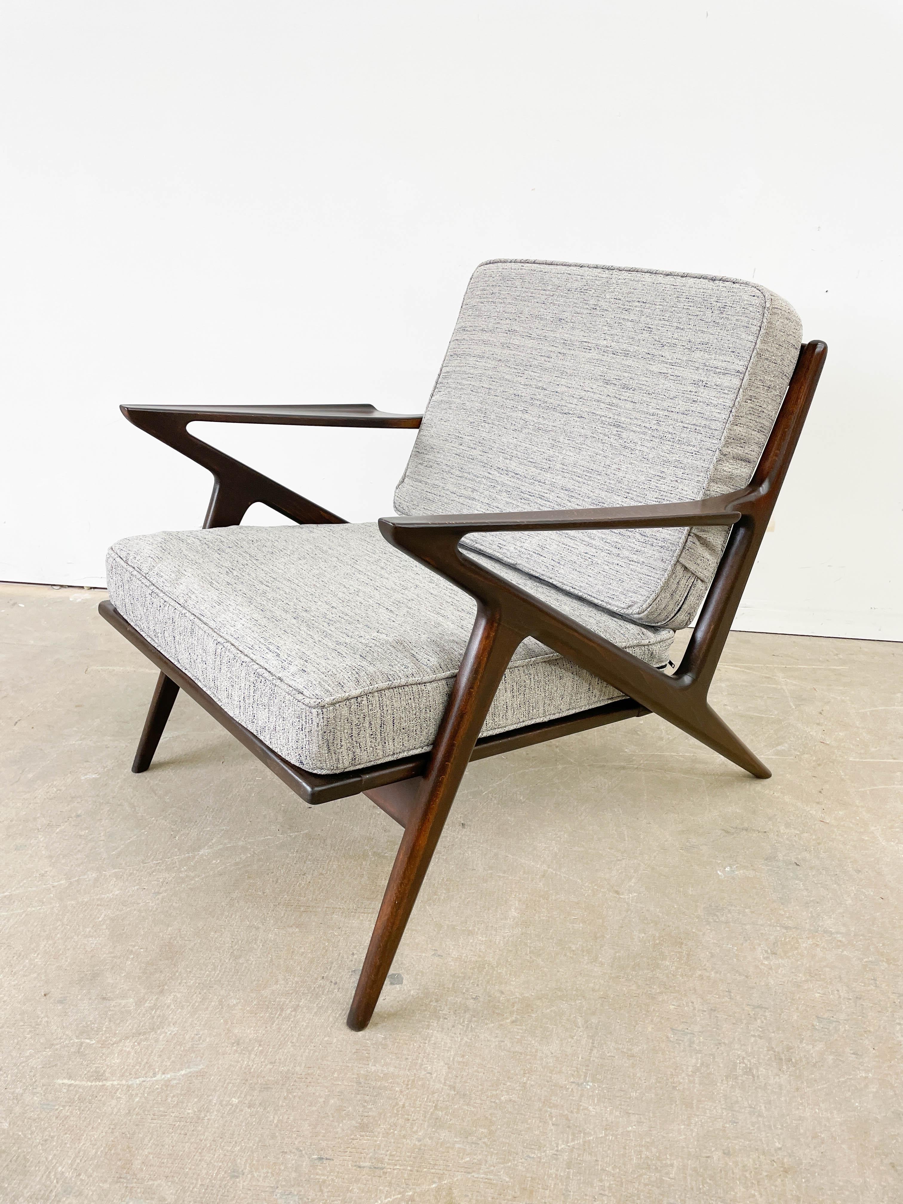 Vintage Danish Modern Z Chair by Selig 5