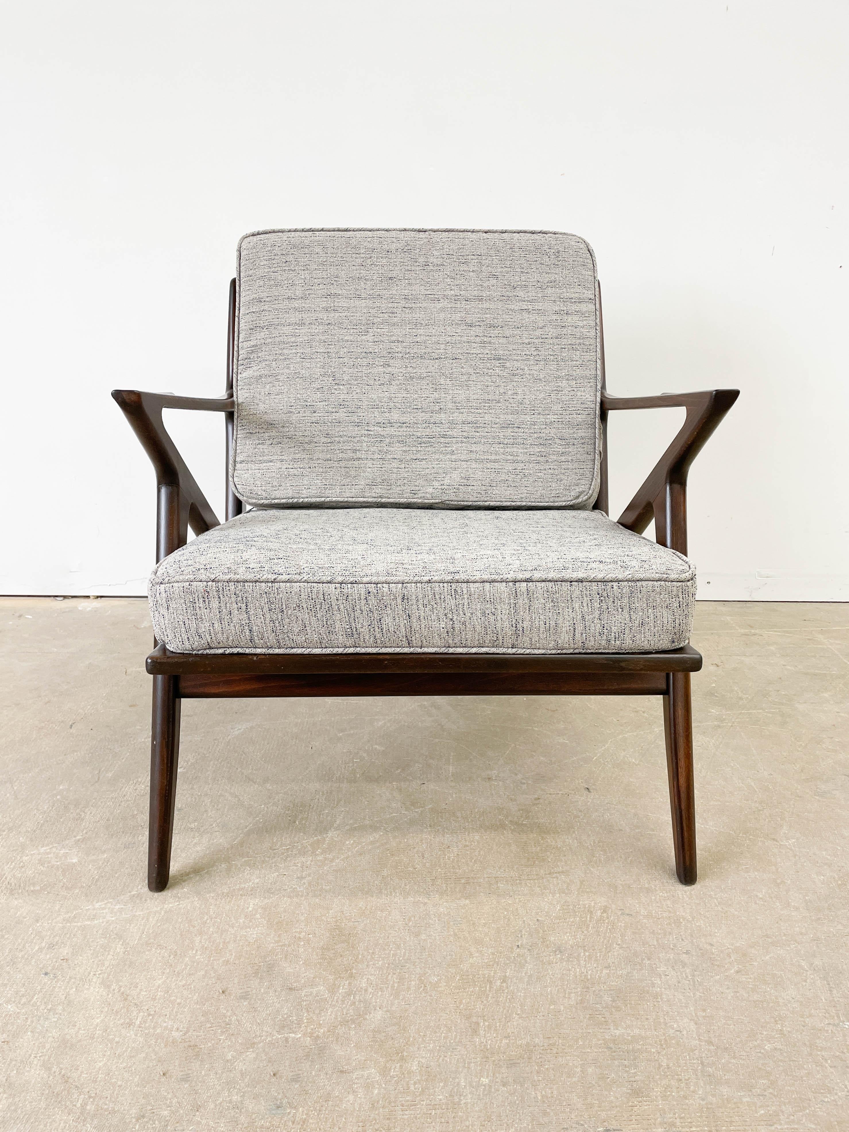 Beech Vintage Danish Modern Z Chair by Selig