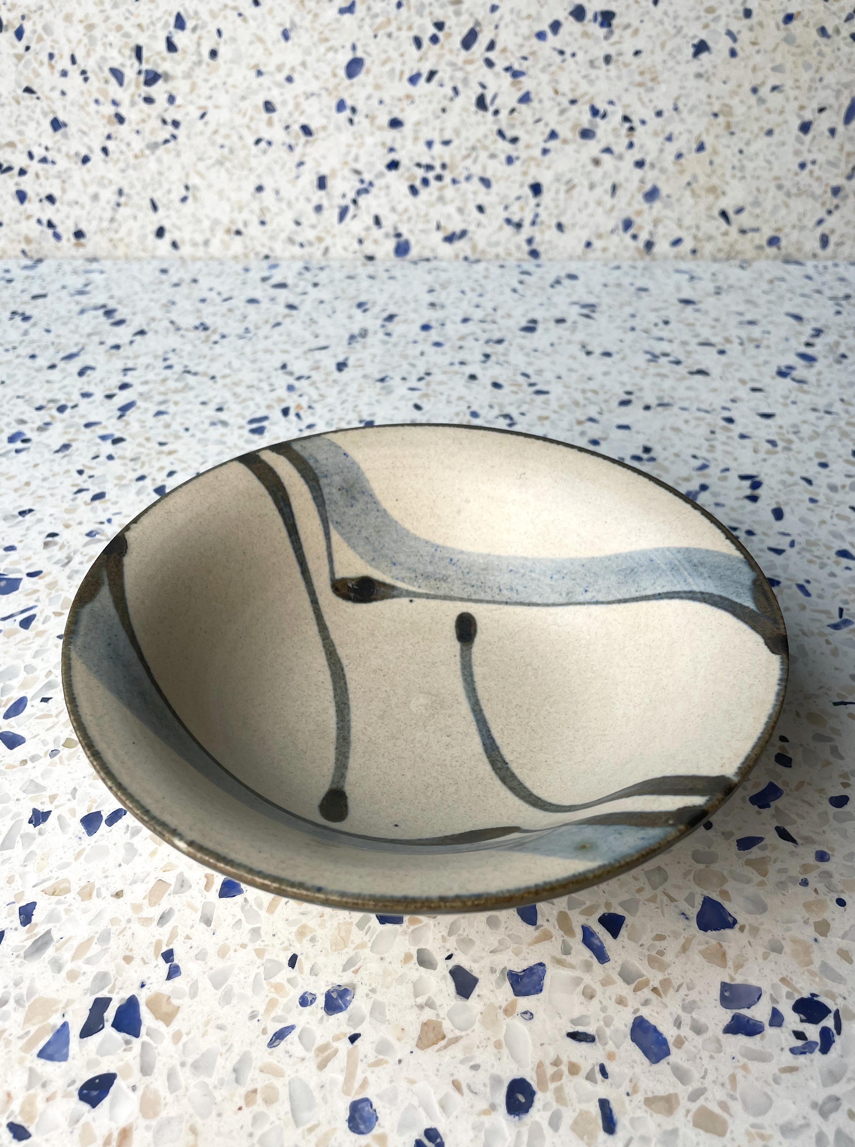 Scandinavian Modern Kähler Vintage Danish Modern Organic Decor Bowl, 1970s