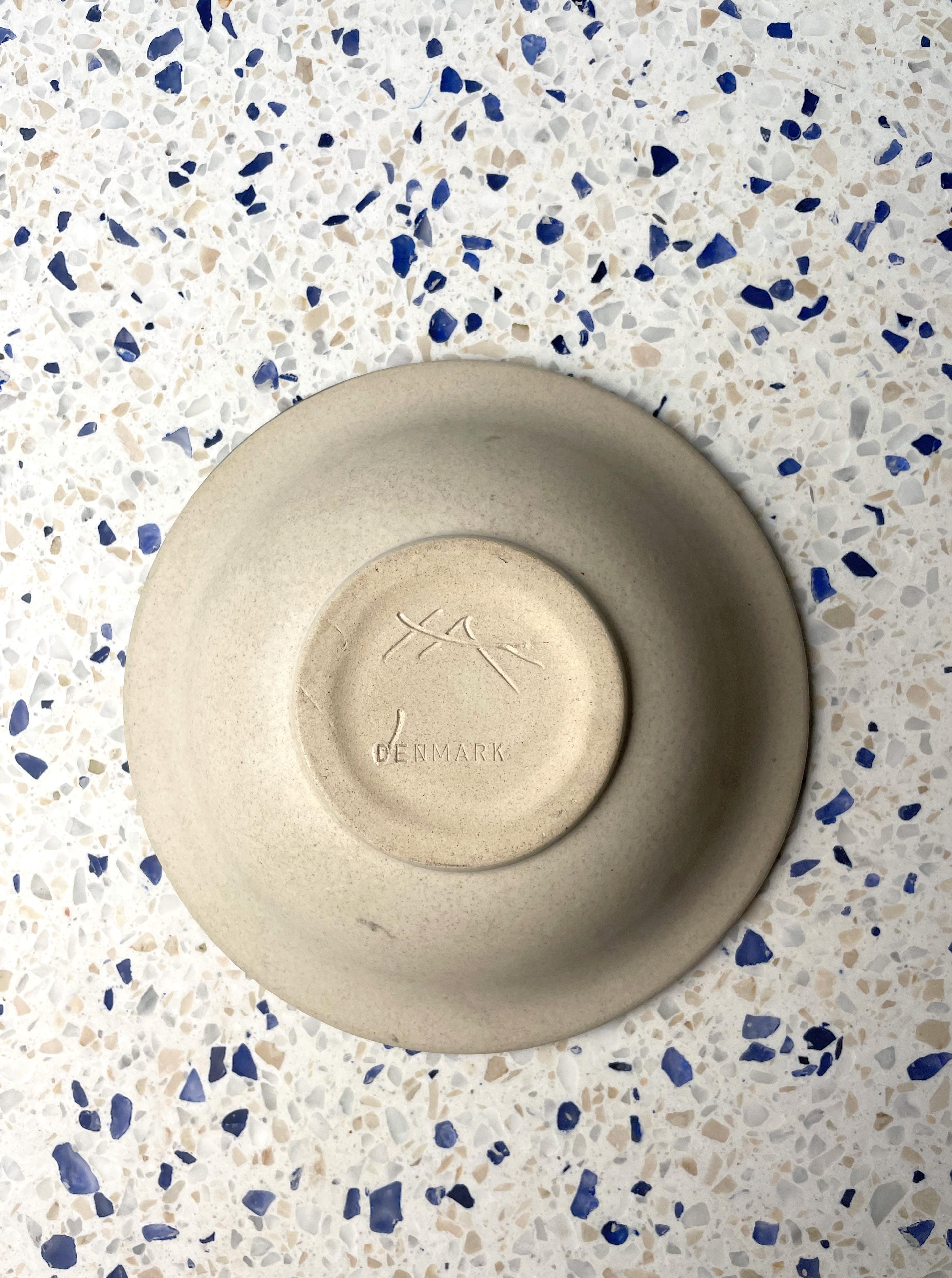Pottery Vintage Danish Modernist Organic Decor Bowl by Kähler, 1970s For Sale
