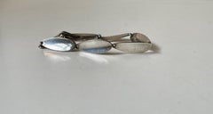 Vintage Danish Modernist Silver Bracelet with Leaves, AJ Sterling, 1960s