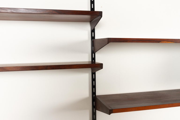 Vintage Danish Modular Rosewood Wall Unit by Kai Kristiansen for FM 1960s  at 1stDibs
