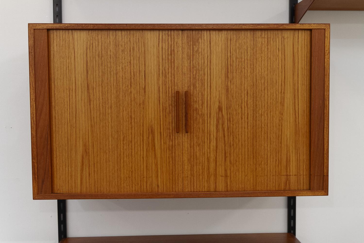 Dänisches modulares Teakholz-Wandmöbel von Kai Kristiansen für FM, 1960er Jahre. im Angebot 6