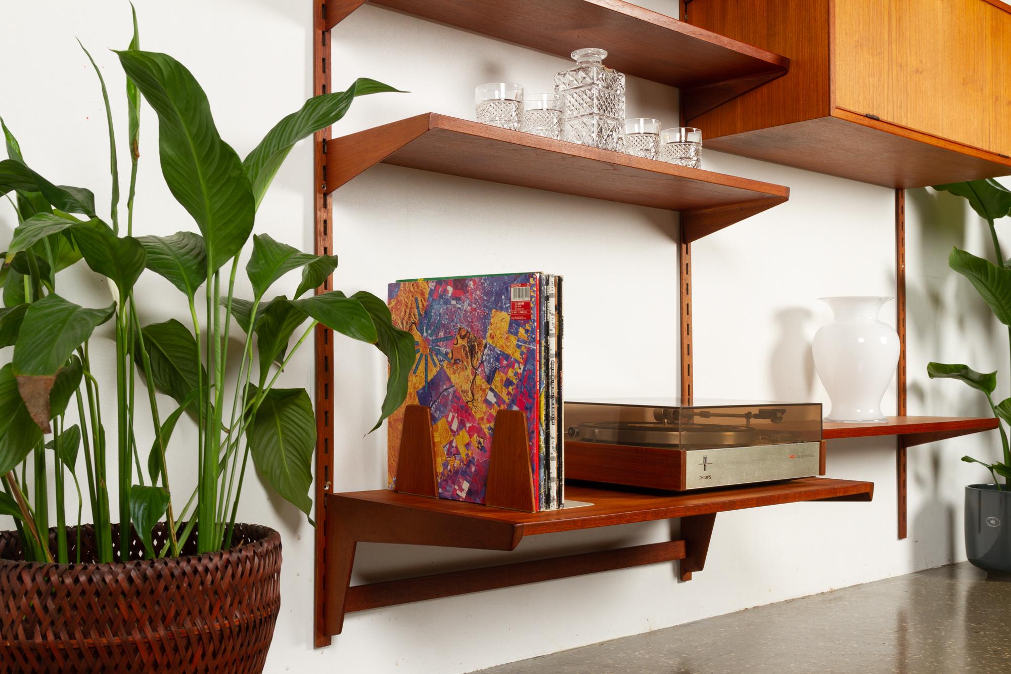 Vintage Danish Modular Teak Wall Unit by Kai Kristiansen for FM, 1960s 8