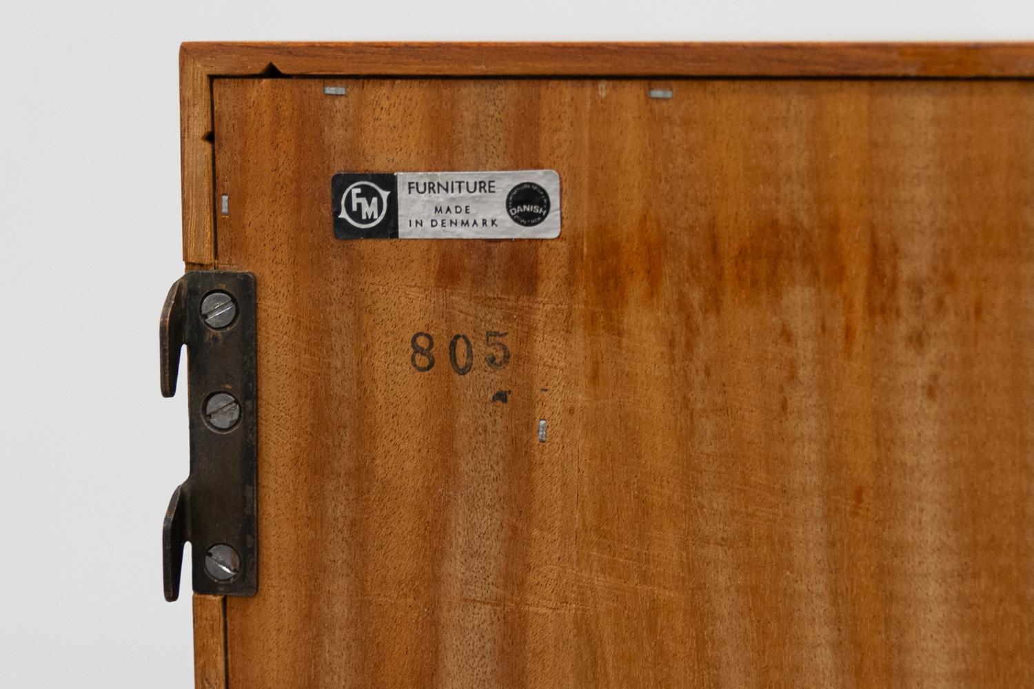 Dänisches modulares Teakholz-Wandmöbel von Kai Kristiansen für FM, 1960er Jahre. im Angebot 14