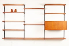 Vintage Danish Modular Teak Wall Unit by Kai Kristiansen for FM 1960s