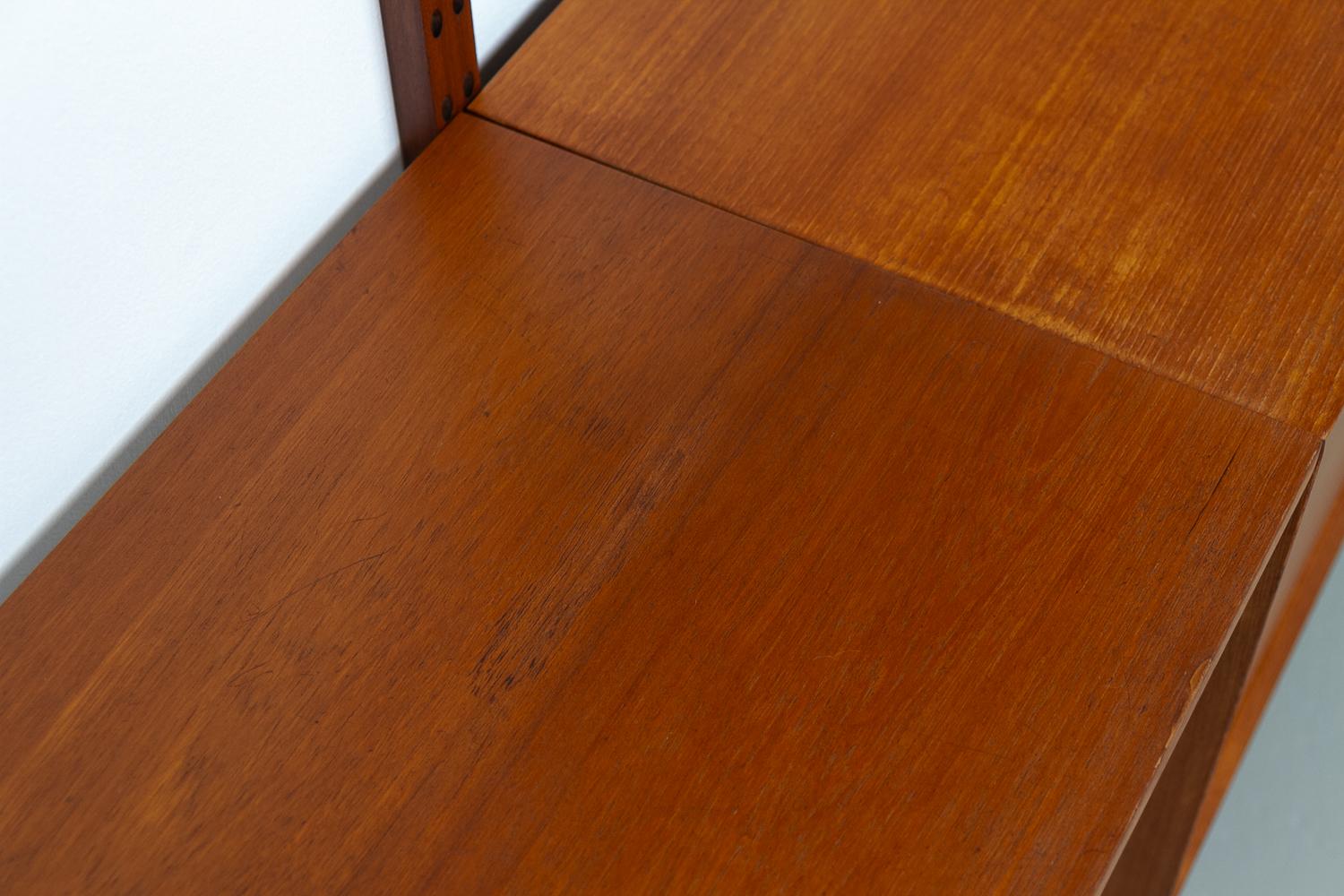 Vintage Danish Modular Teak Wall Unit by Poul Cadovius for Cado, 1960s. 6