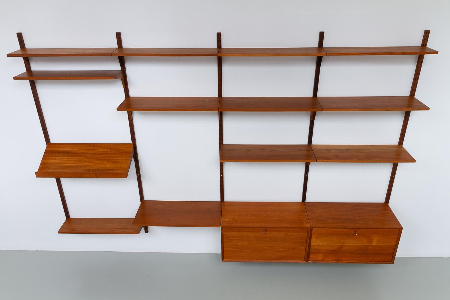 Vintage Danish Modular Teak Wall Unit by Poul Cadovius for Cado, 1960s. 7
