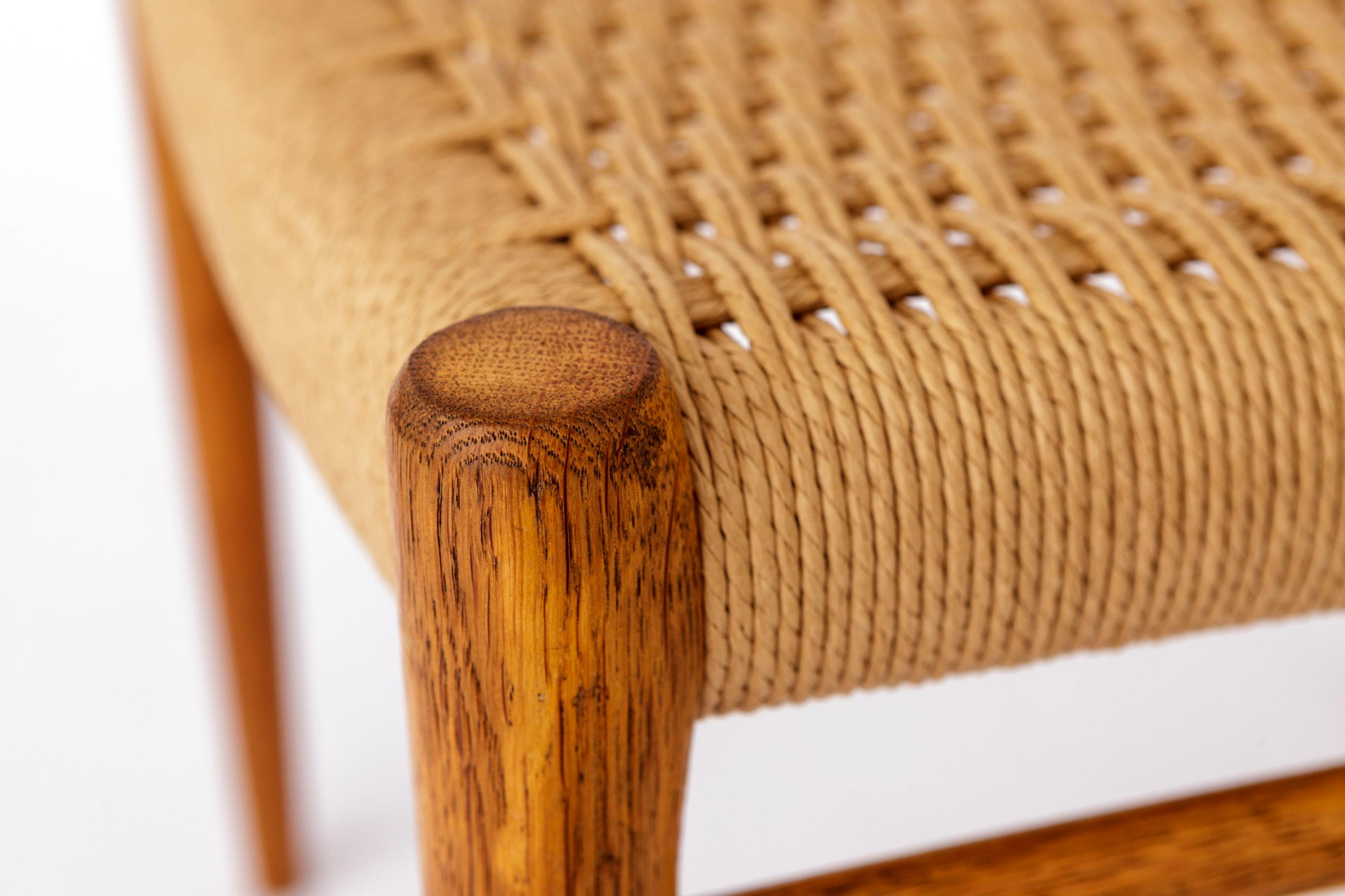 Chaise vintage danoise Niels Moller No. 75 - 1950s Oak, Mid-Century Modern Design 2