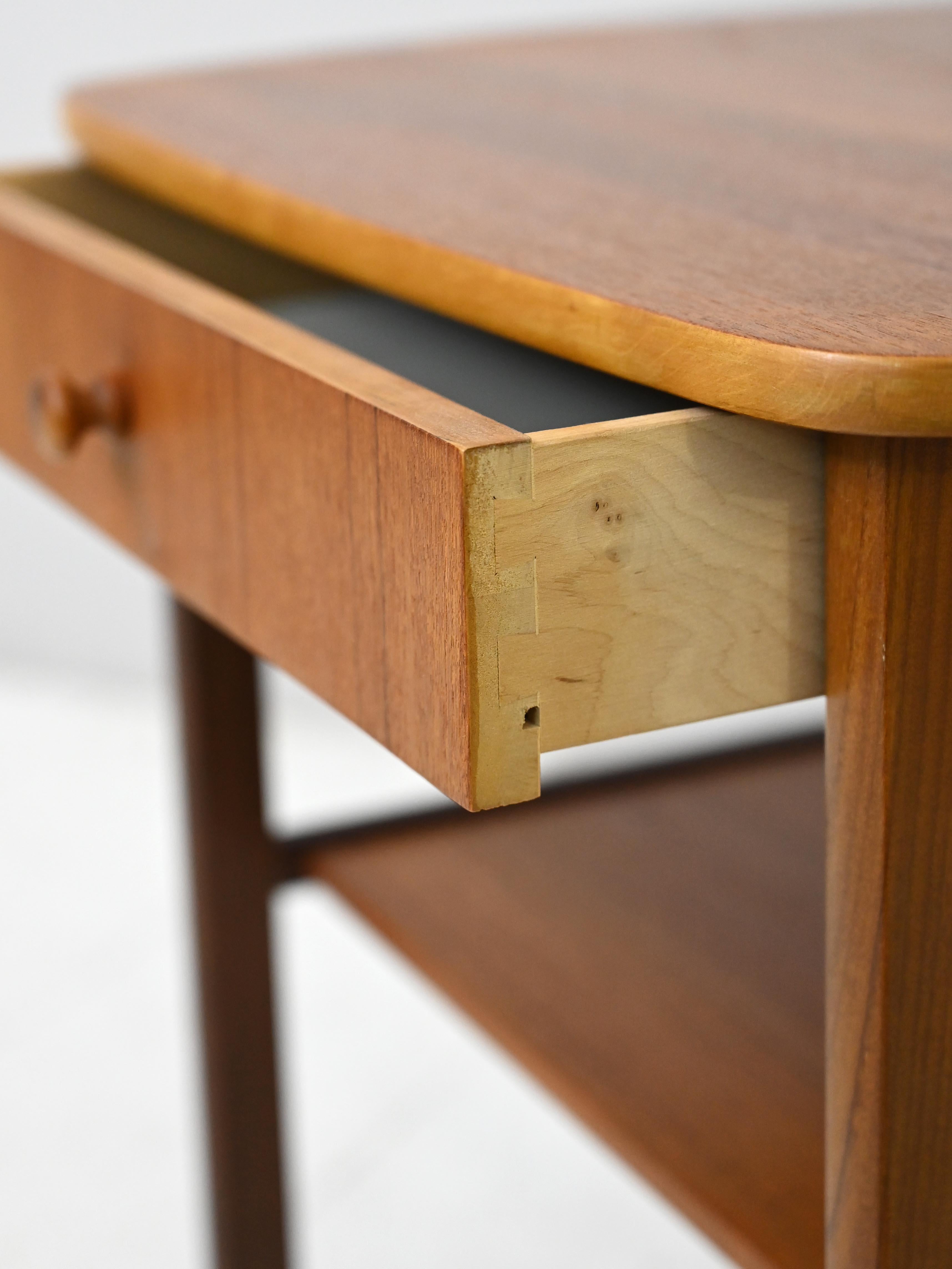 Metal Vintage Danish Nightstand