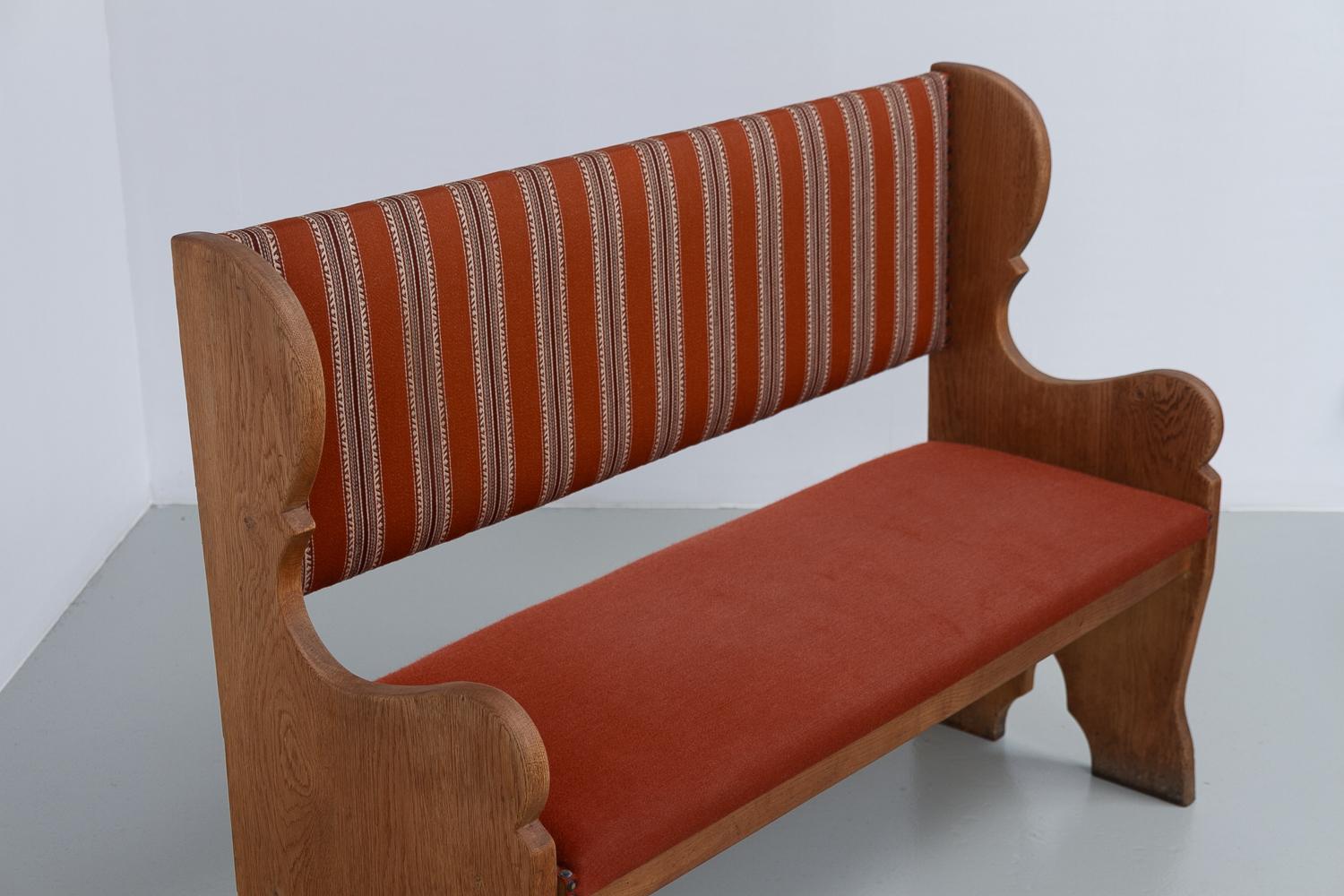 Vintage Danish Oak Bench, 1960s. For Sale 10