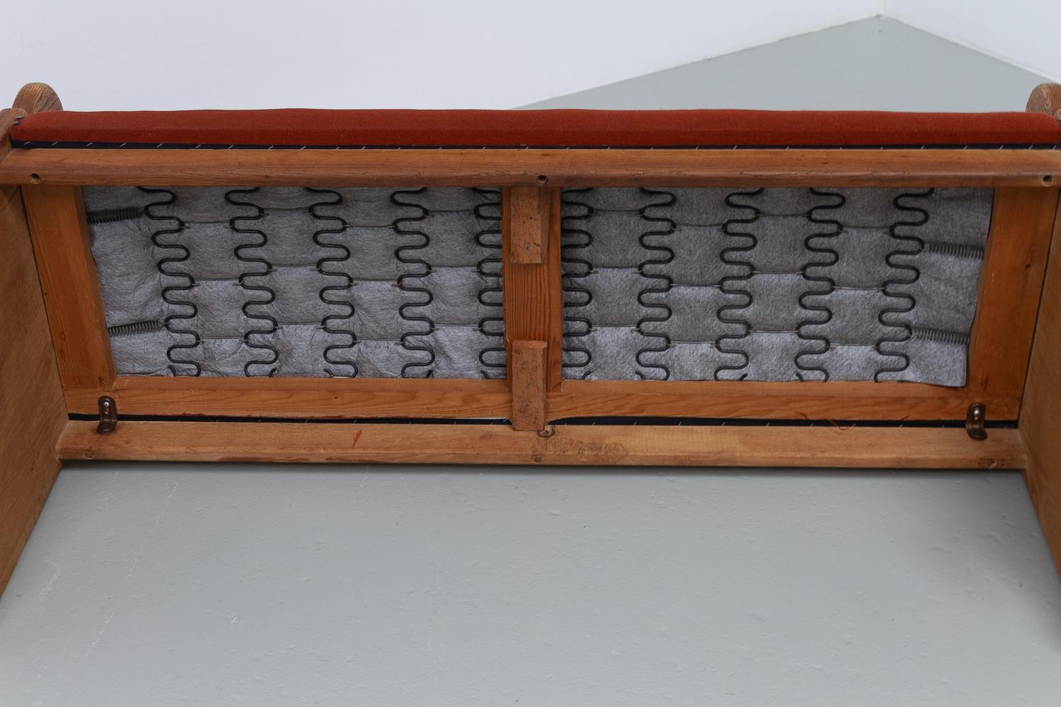 Vintage Danish Oak Bench, 1960s. For Sale 12