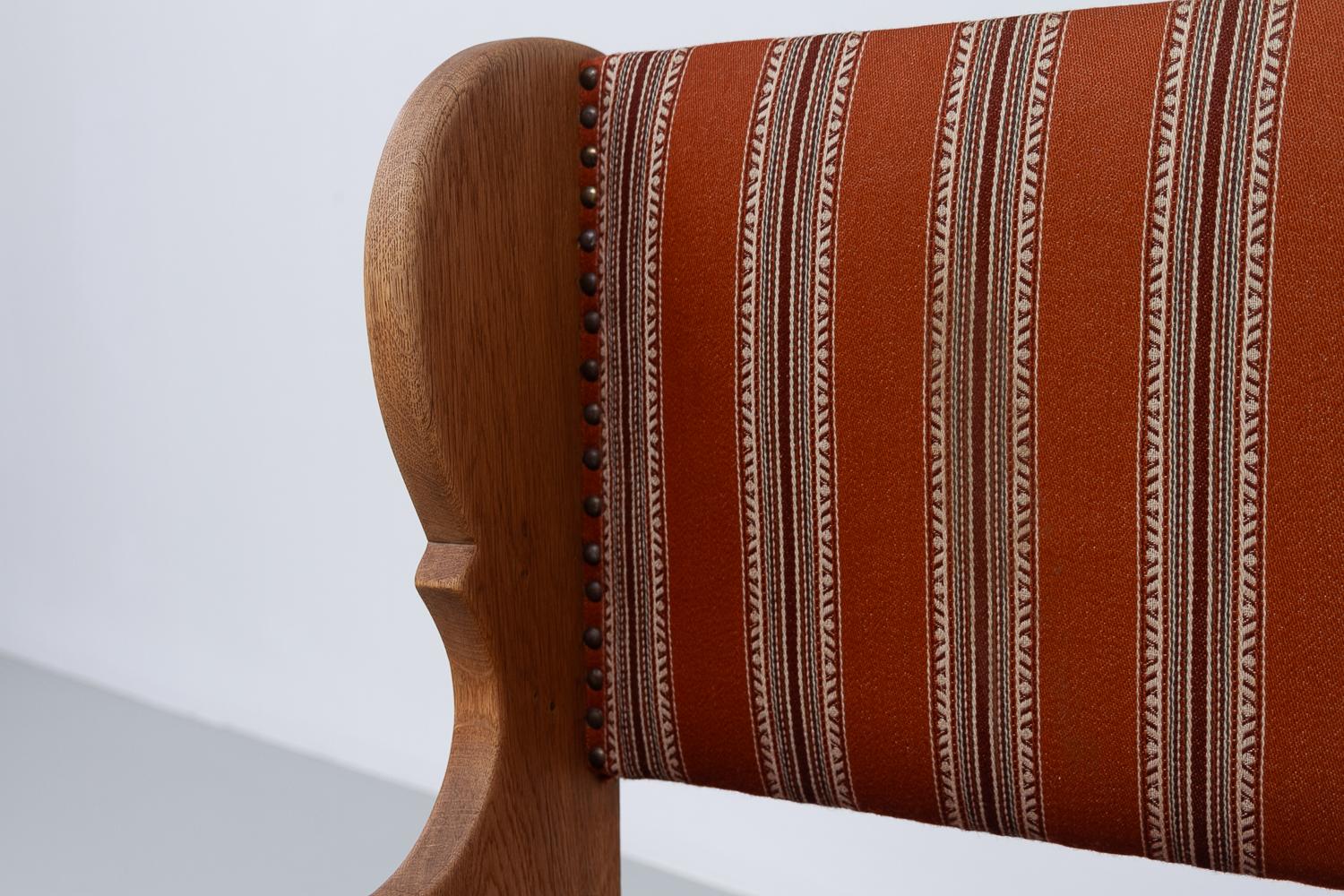 Mid-20th Century Vintage Danish Oak Bench, 1960s. For Sale