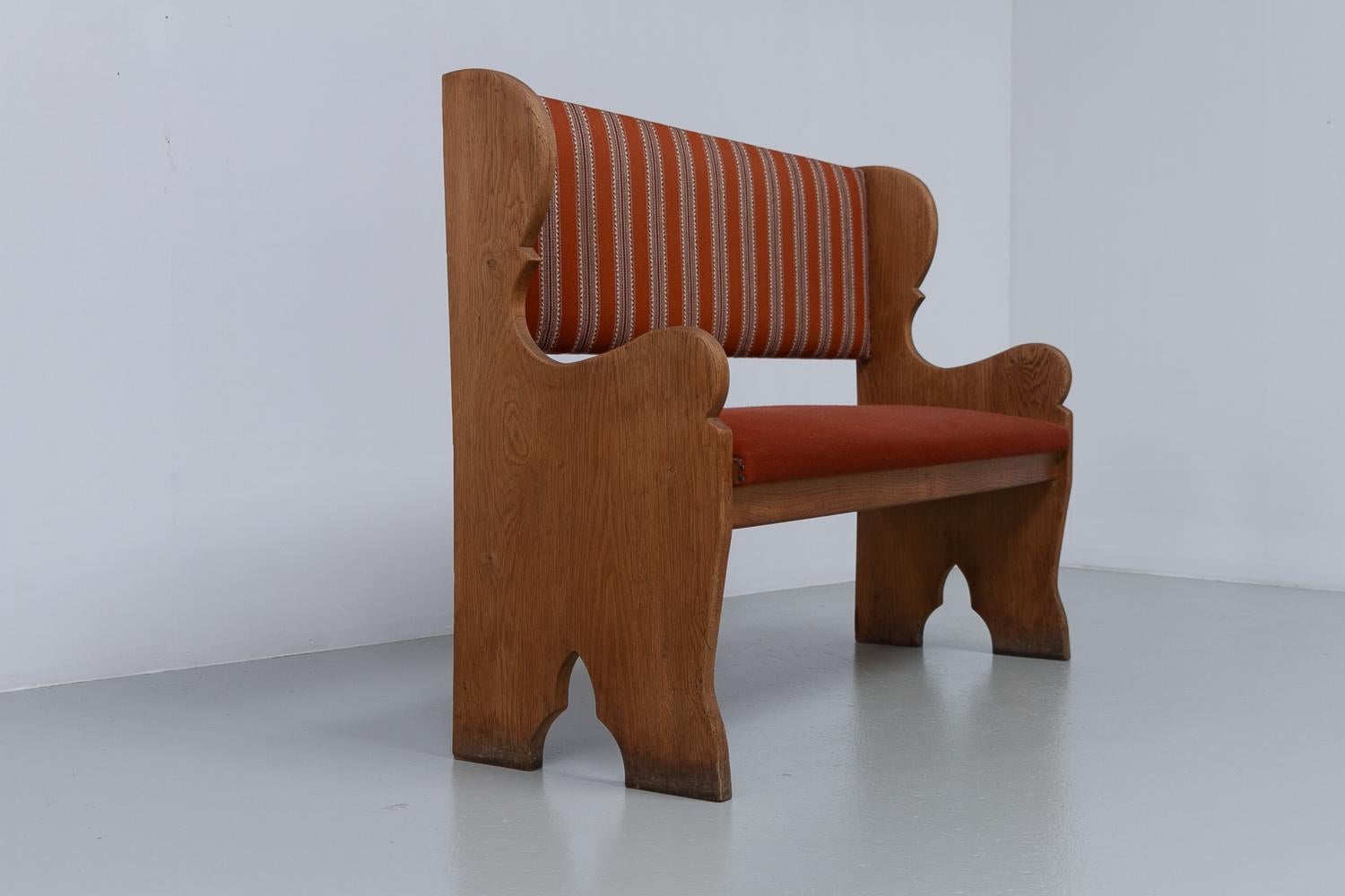 Vintage Danish Oak Bench, 1960s. For Sale 2
