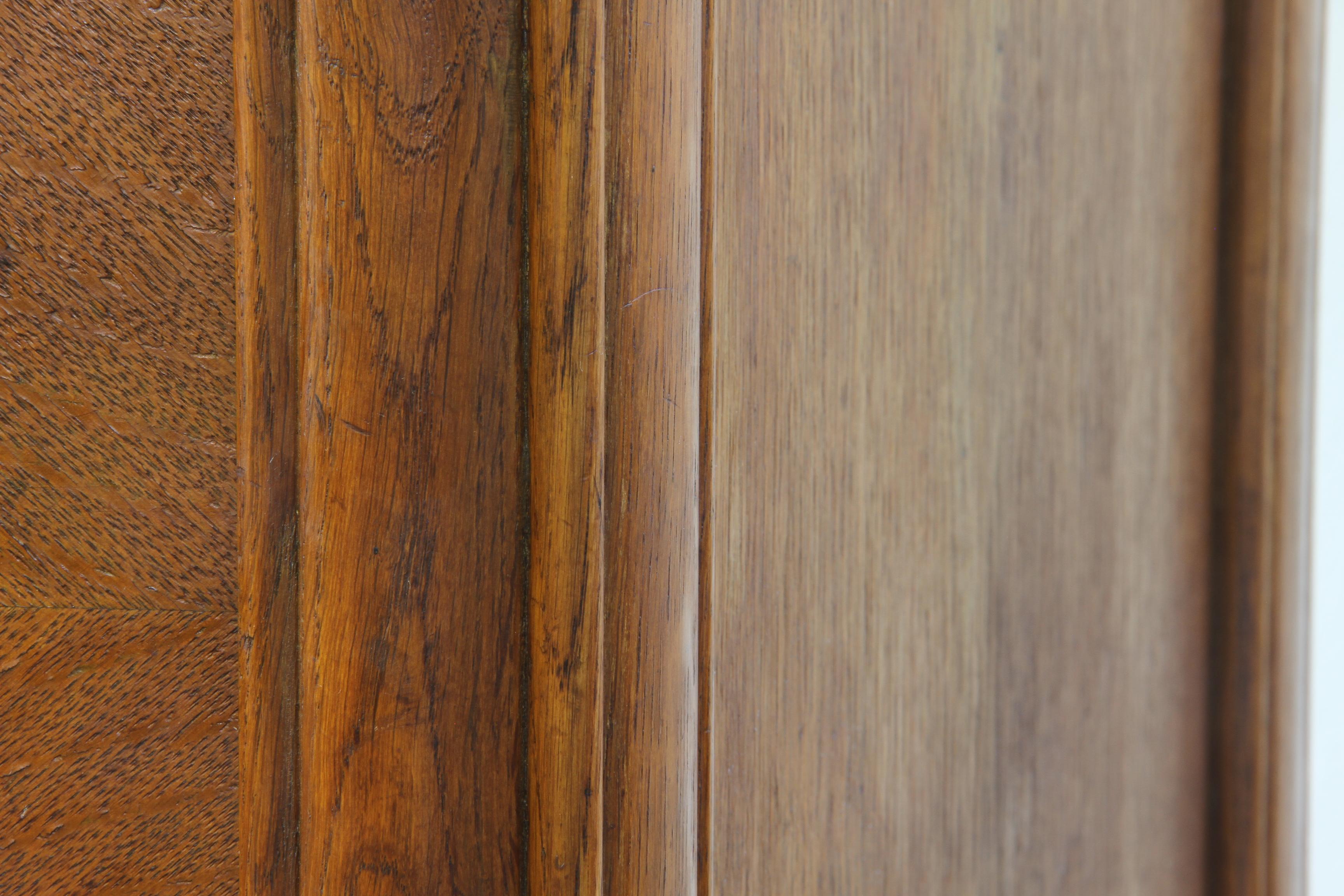 Vintage Danish Oak Closet Linen Wardrobe 1940s Cabinet im Angebot 4