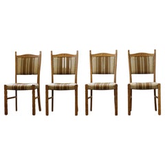 Vintage Danish Oak Dining Chairs style of Henning Kjærnulf, 1960s