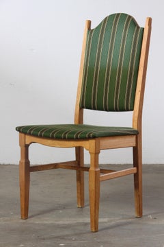 Vintage Danish Oak Dining Chairs, style of Henning Kjærnulf, 1960s, Set of 6