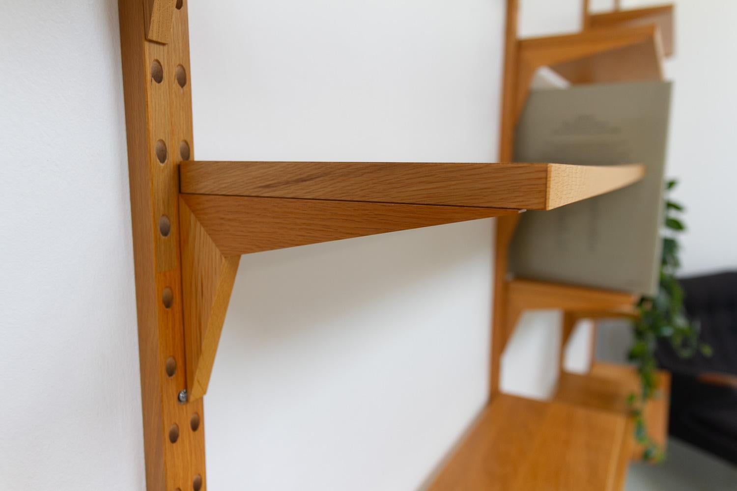 Mueble Modular de Roble Danés Vintage de Poul Cadovius para Cado, años 60. en venta 11